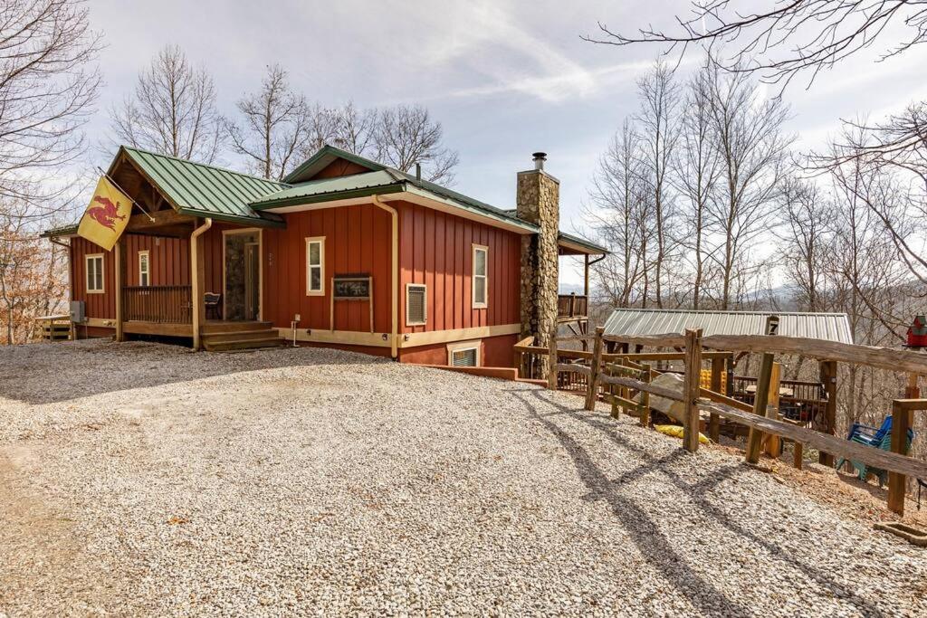 Red Rooster Family Cabin W/Hot Tub+Fire Pit+View Franklin Exterior photo